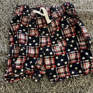 Carter's Plaid Star Shorts - Red, White, and Blue